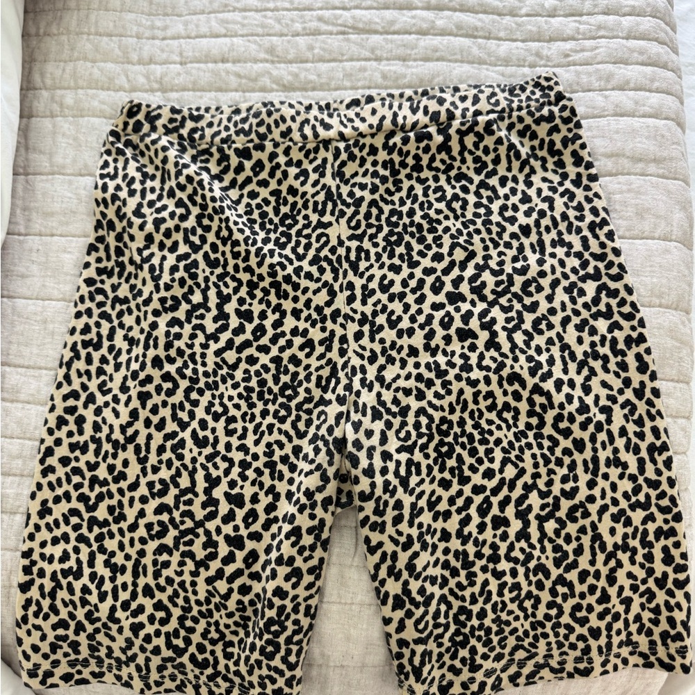 Adika Black and Tan Bike Shorts with Stretchy Comfort